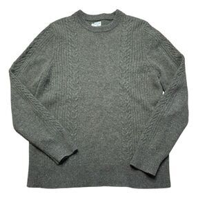 Bridge and Burn Men’s Green Wool Blend Knit Crewneck Sweater Small